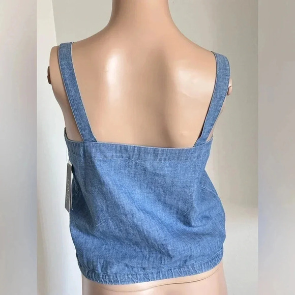 Polo Ralph Lauren 100% Cotton Chambray Square Neck/Back Tank Girls Size 16 - Picture 2 of 10